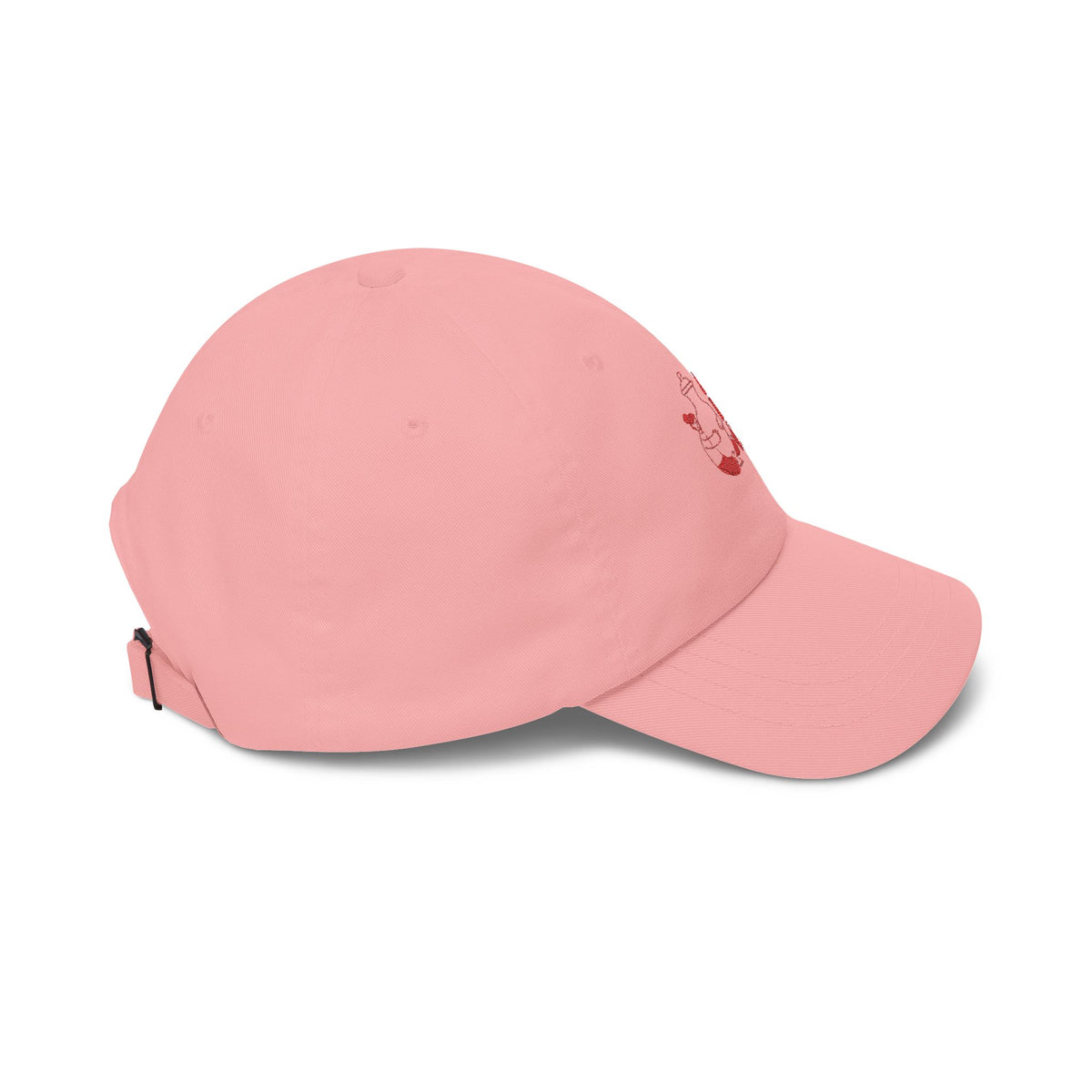 Classic Dad Cap – Red Embroidery
