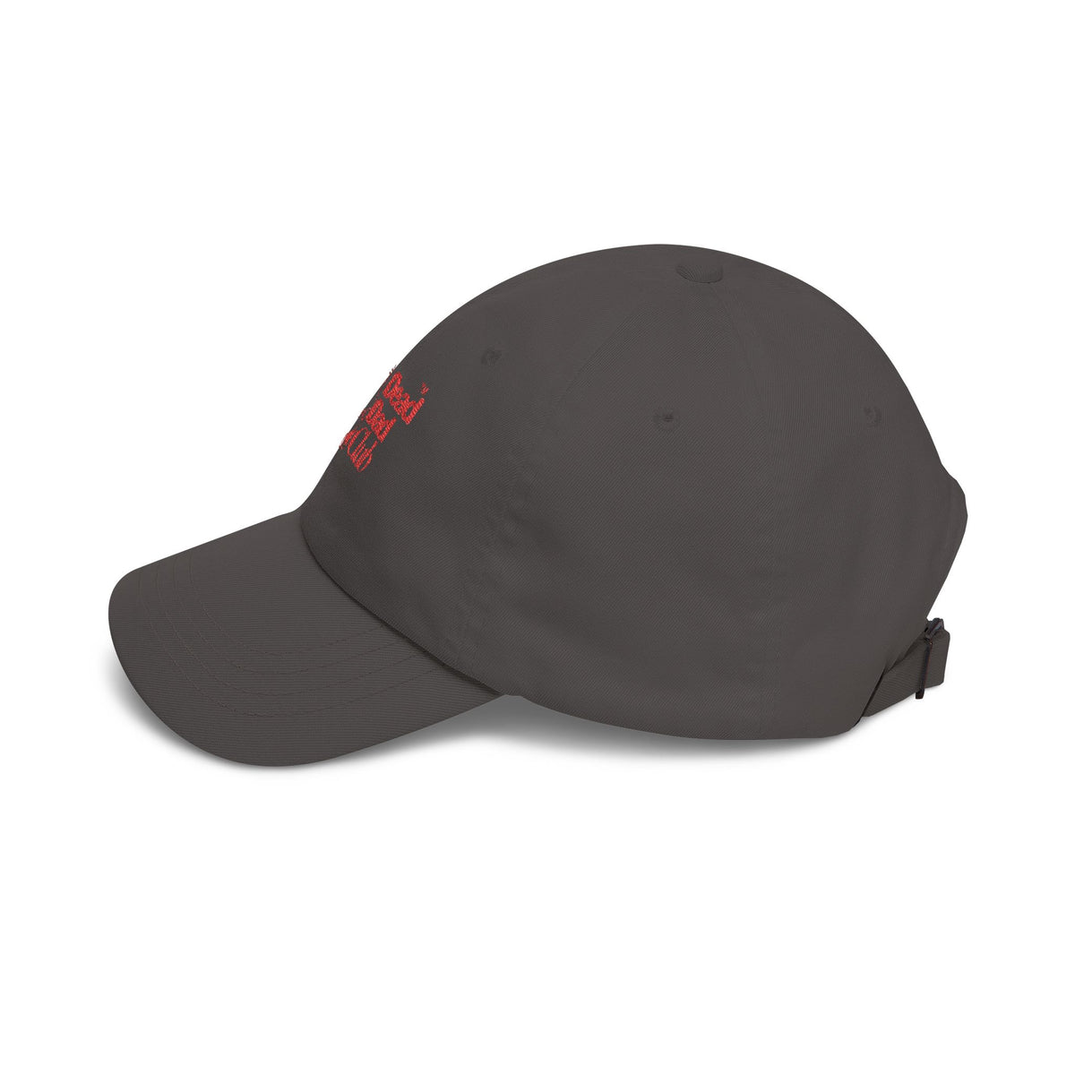 Classic Dad Cap – Red Embroidery