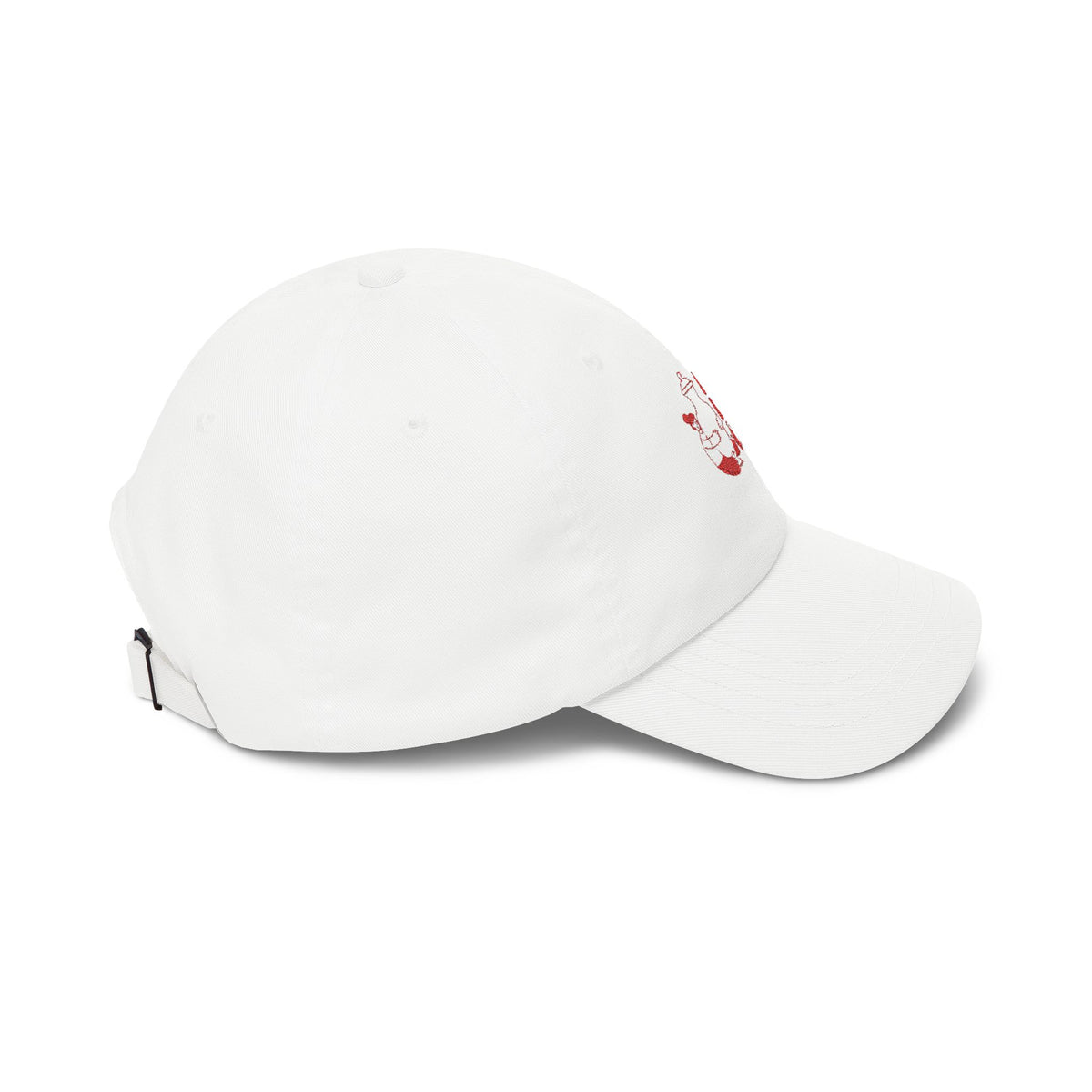 Classic Dad Cap – Red Embroidery