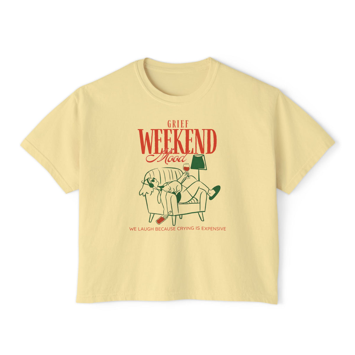 Grief Weekend - Graphic Boxy Tee