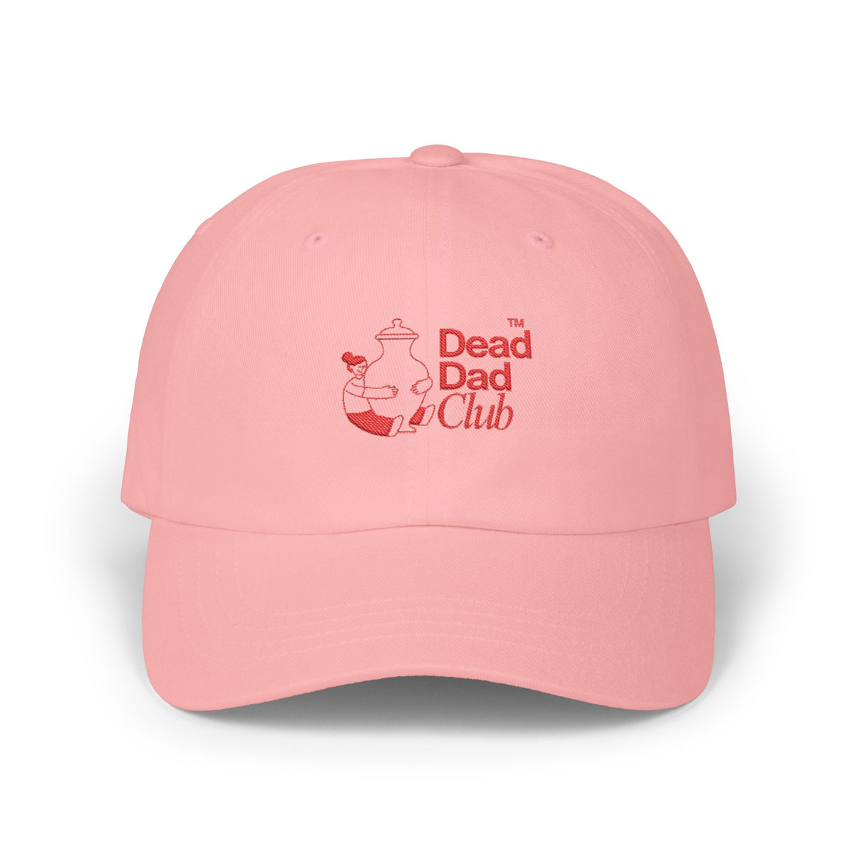 Classic Dad Cap – Red Embroidery