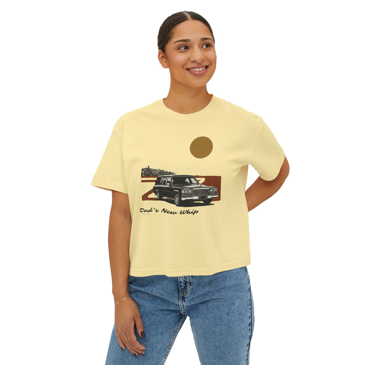 Dad's New Whip - Graphic Boxy Tee