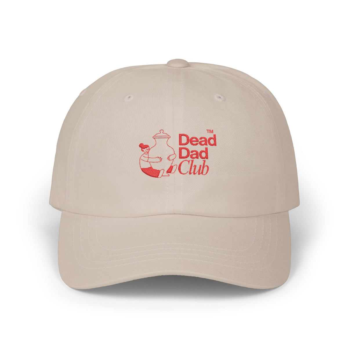 Classic Dad Cap – Red Embroidery