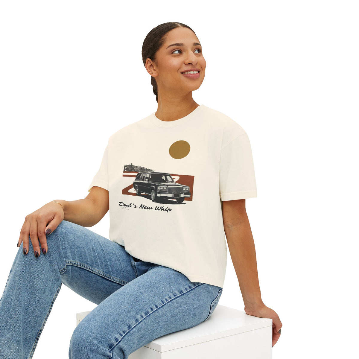 Dad's New Whip - Graphic Boxy Tee