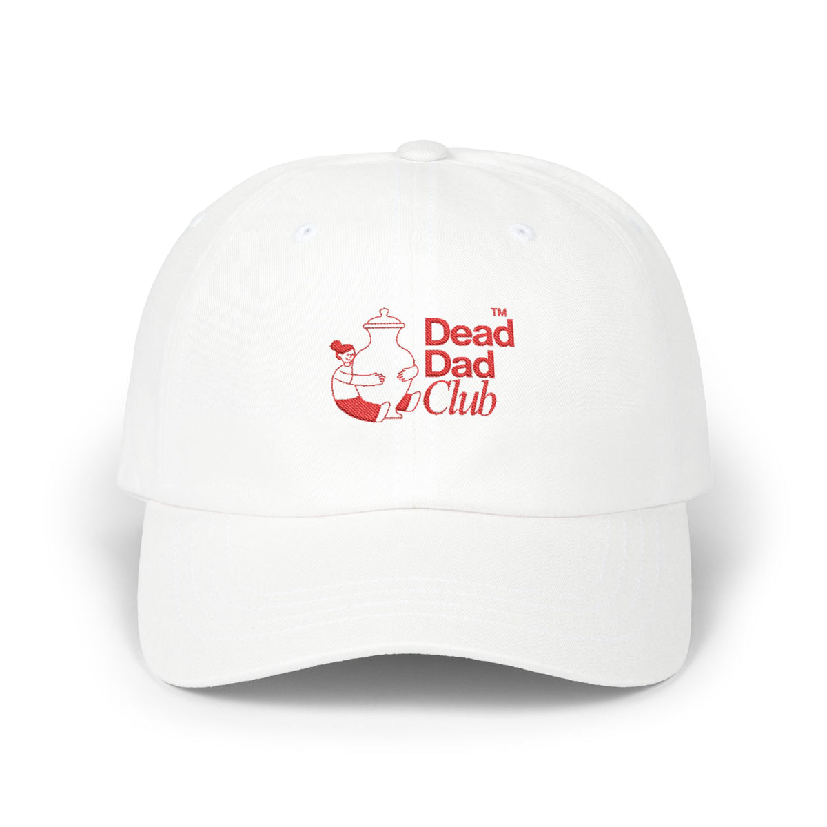 Classic Dad Cap – Red Embroidery