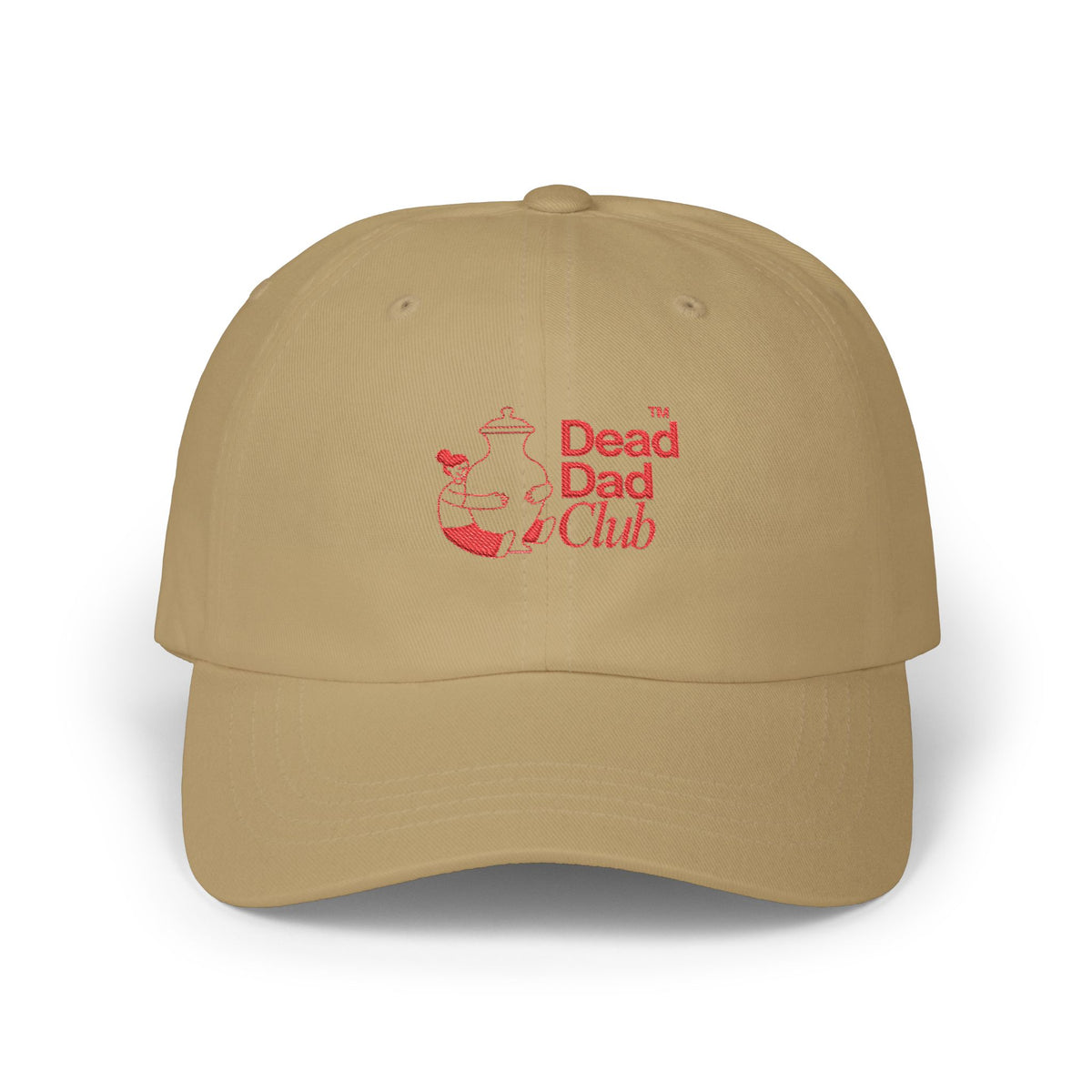 Classic Dad Cap – Red Embroidery